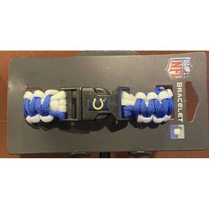 Indianapolis Colts NFL Football Paracord Bracelet Team‎ Colors Logo New